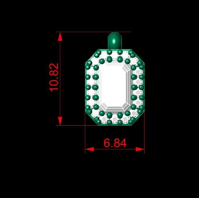 Pendant P184 3D Print Model 3D print model_2