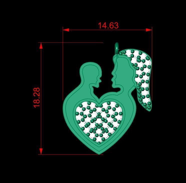 Pendant P189 3D Print Model 3D print model_2