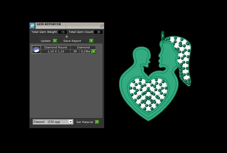 Pendant P189 3D Print Model 3D print model_1