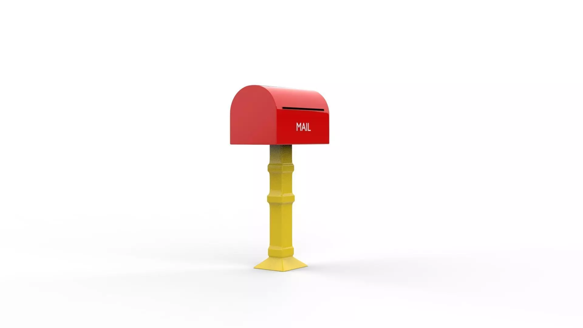 MAIL BOX 04 Free low-poly 3D model