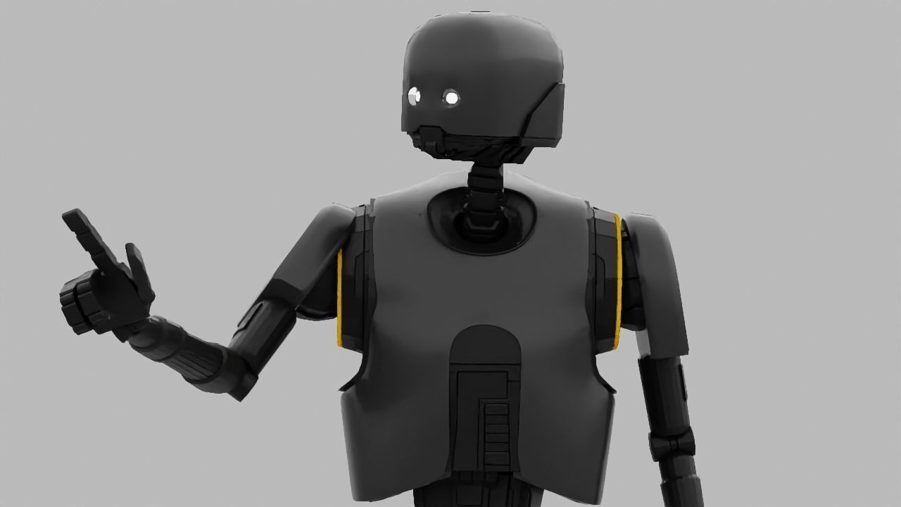 Rogue One Imperial robot   rigged 3D model_3