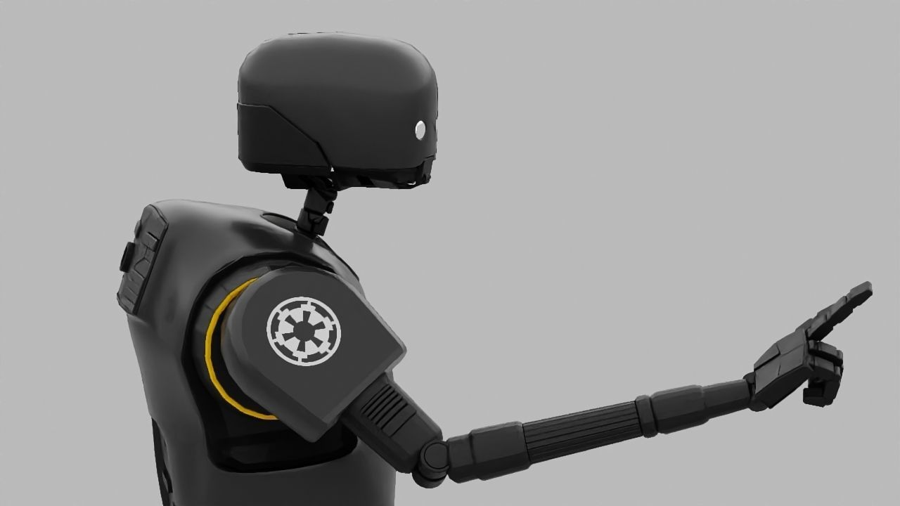 Rogue One Imperial robot   rigged 3D model_5