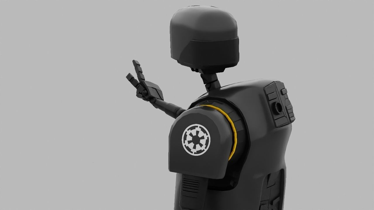 Rogue One Imperial robot   rigged 3D model_2