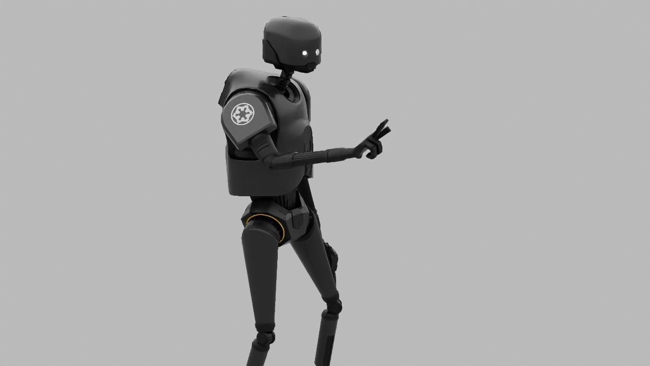 Rogue One Imperial robot   rigged 3D model_4