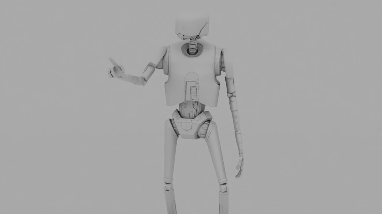 Rogue One Imperial robot   rigged 3D model_12