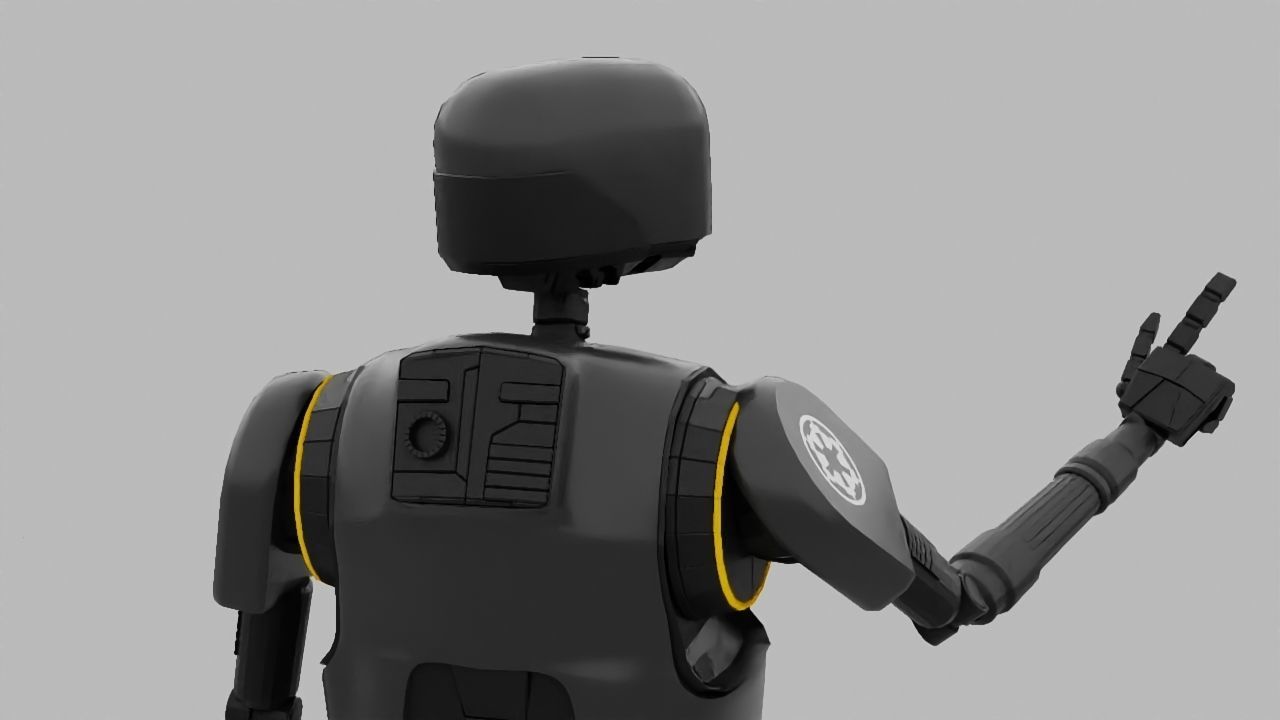 Rogue One Imperial robot   rigged 3D model_10