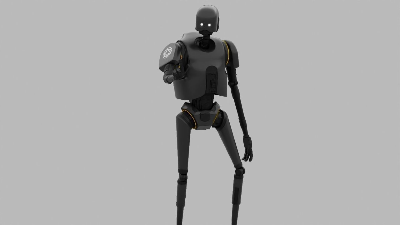Rogue One Imperial robot   rigged 3D model_1