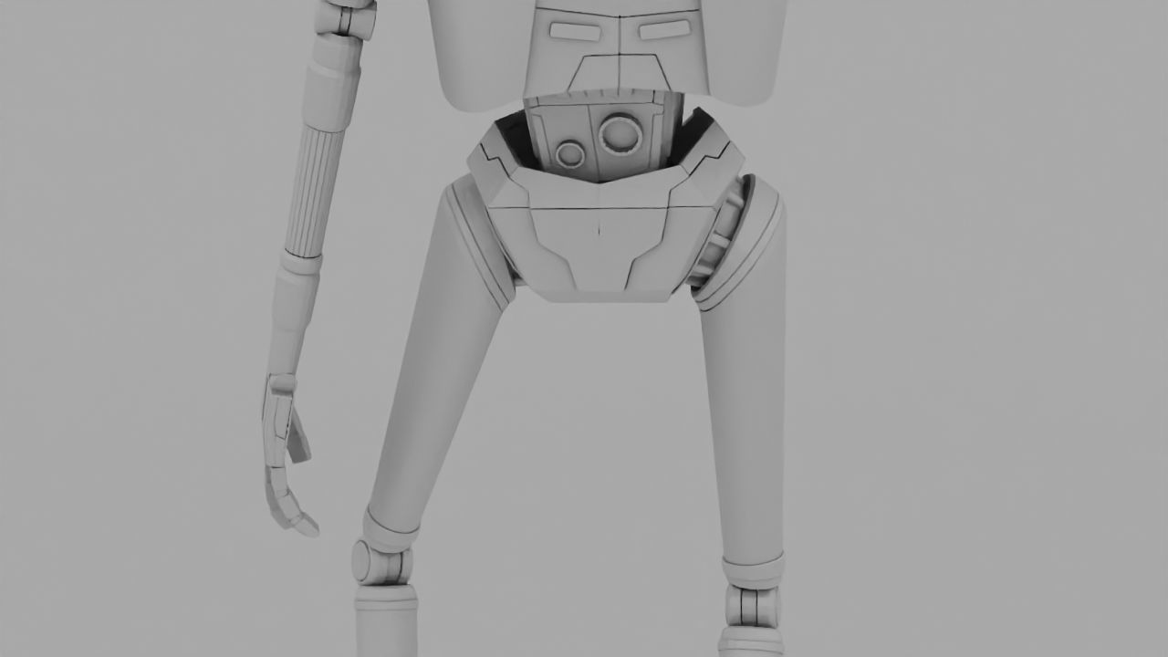 Rogue One Imperial robot   rigged 3D model_18