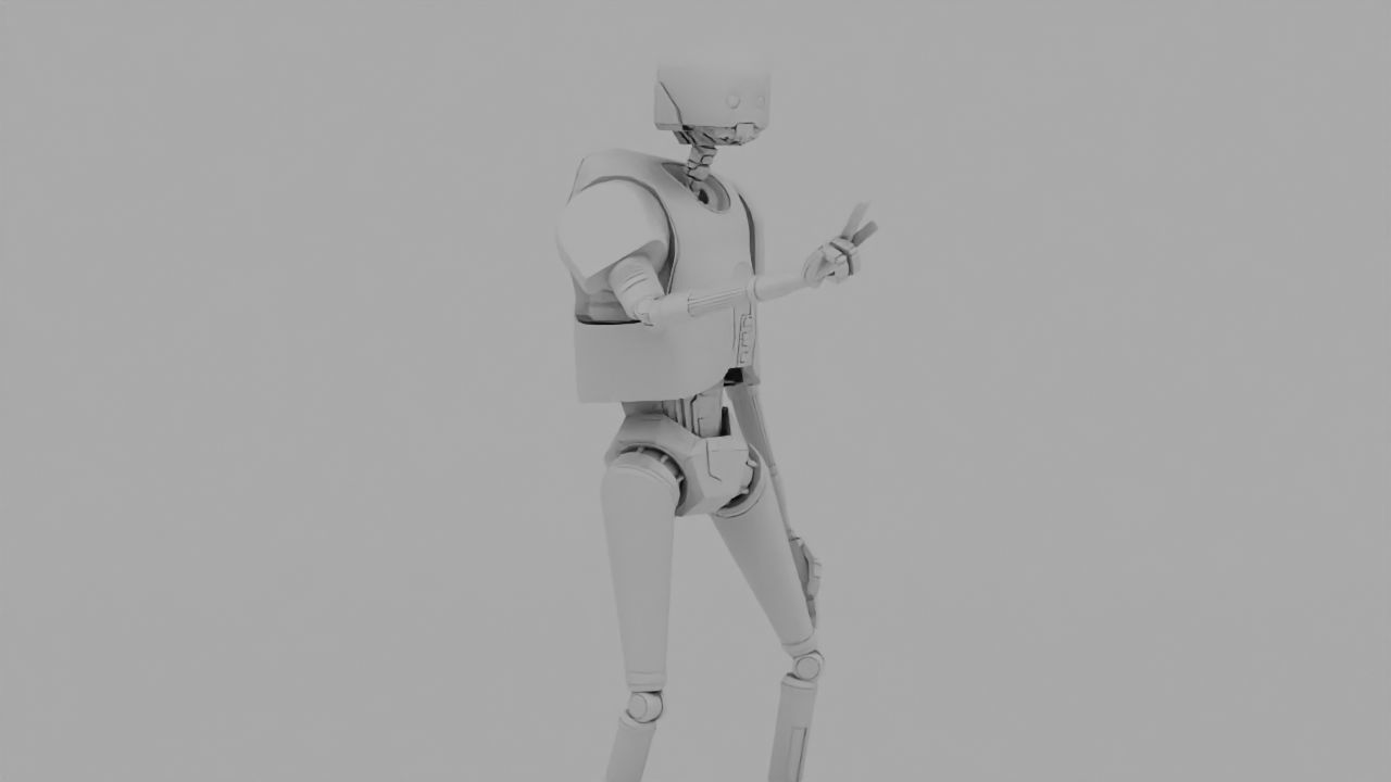 Rogue One Imperial robot   rigged 3D model_13