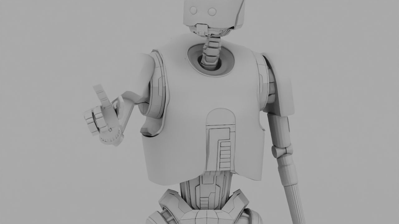 Rogue One Imperial robot   rigged 3D model_16