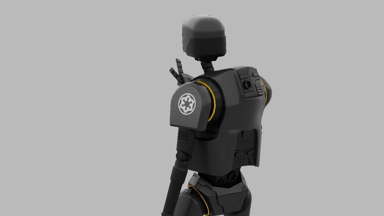 Rogue One Imperial robot   rigged 3D model_7