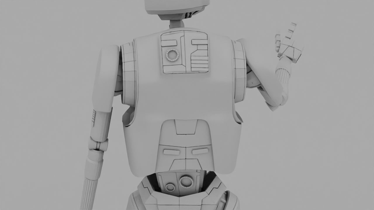 Rogue One Imperial robot   rigged 3D model_19