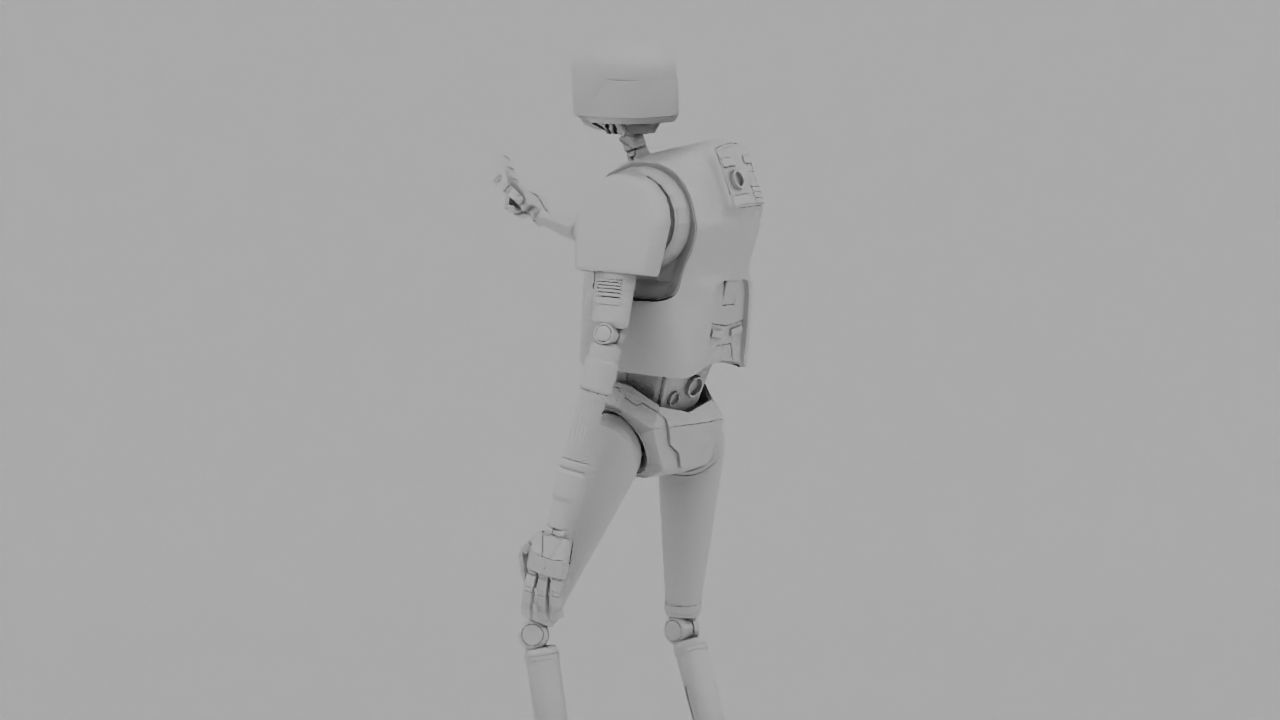 Rogue One Imperial robot   rigged 3D model_15