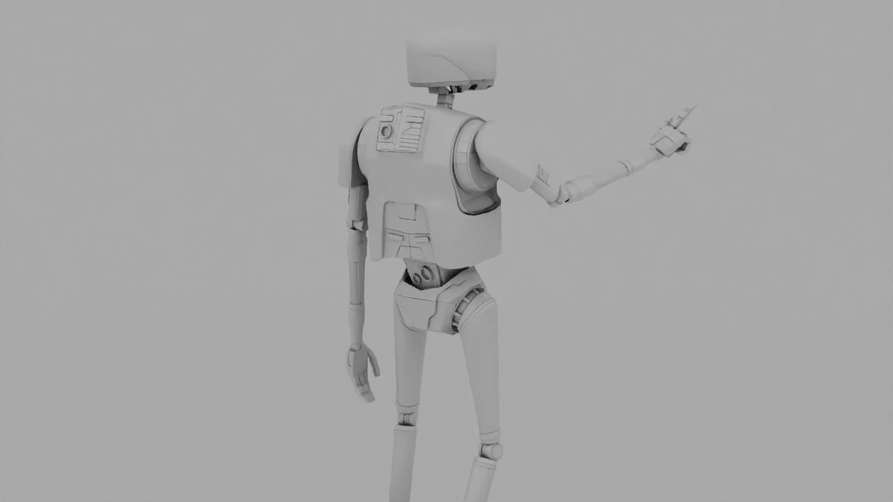 Rogue One Imperial robot   rigged 3D model_14