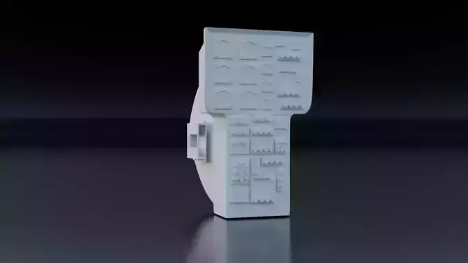 Cockpit Hughes 500 3D print model