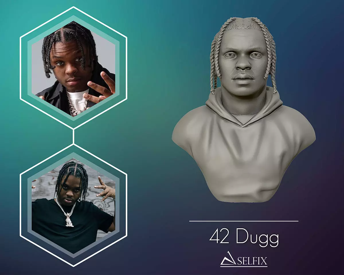 42 Dugg Bust 3D print model