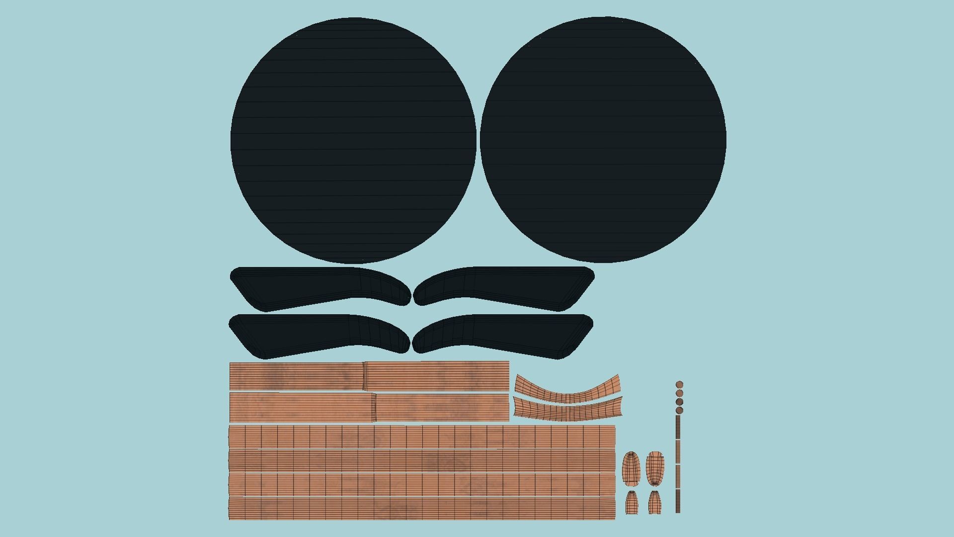 12 Sunglasses Rounded D Collection - Character Design Fashion _73