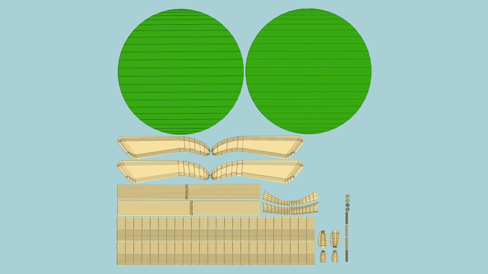 12 Sunglasses Rounded D Collection - Character Design Fashion _81