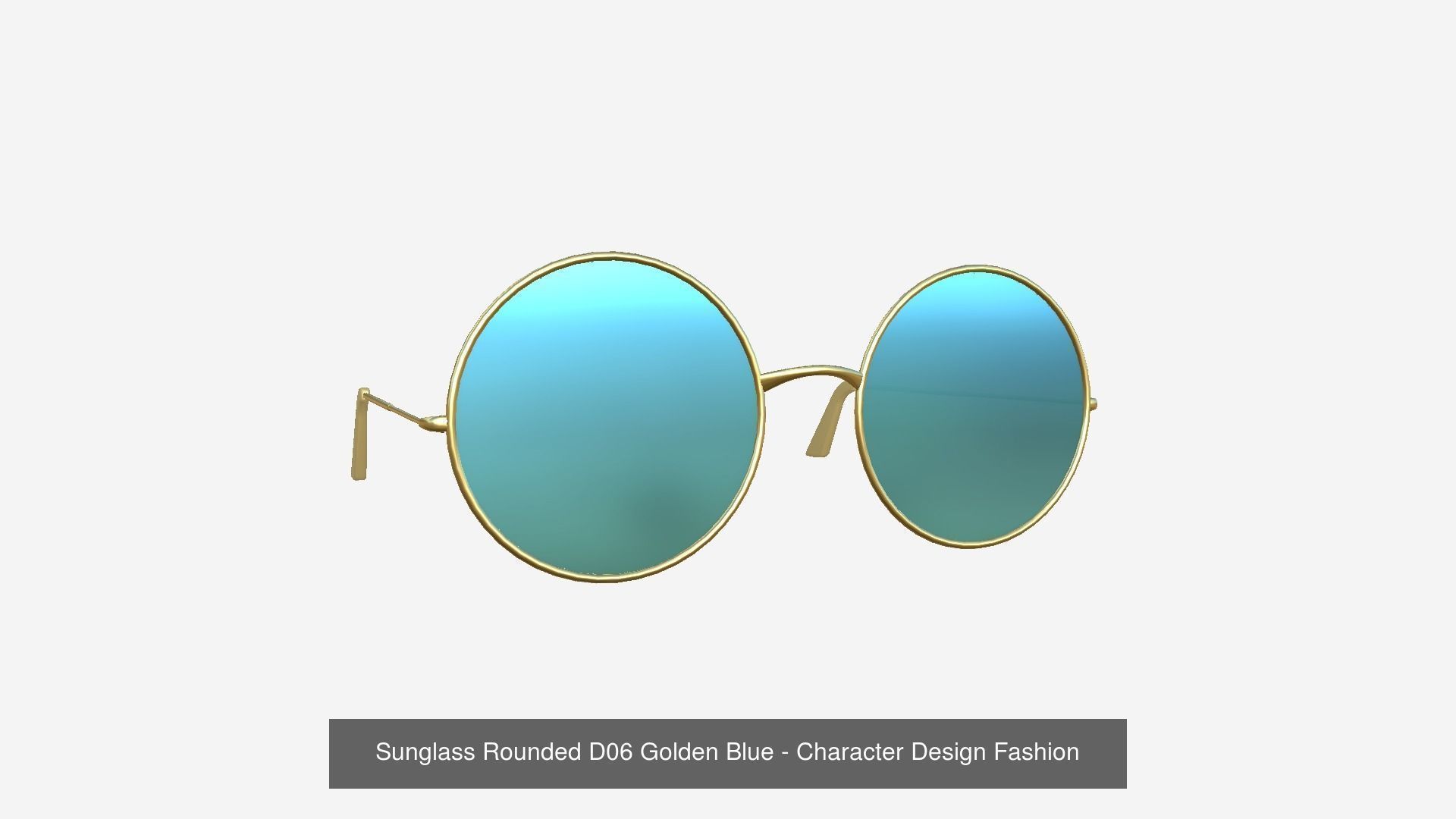 12 Sunglasses Rounded D Collection - Character Design Fashion _7