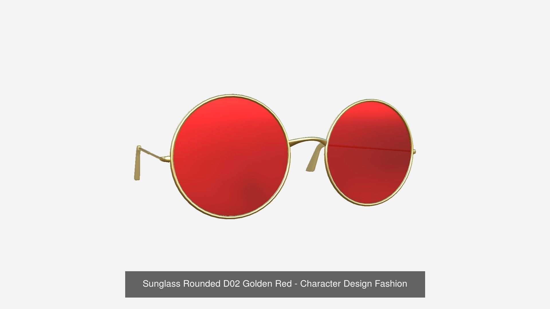 12 Sunglasses Rounded D Collection - Character Design Fashion _3