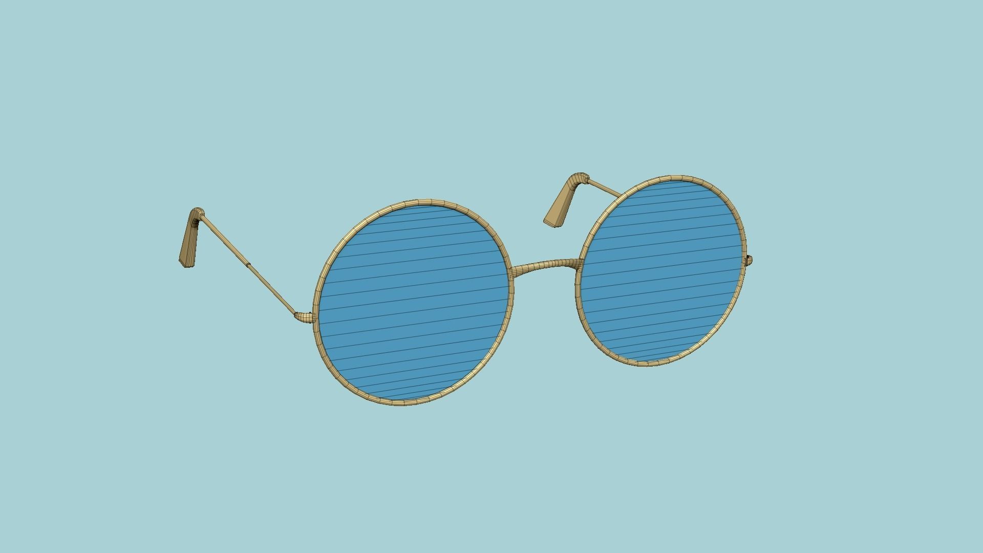 12 Sunglasses Rounded D Collection - Character Design Fashion _84