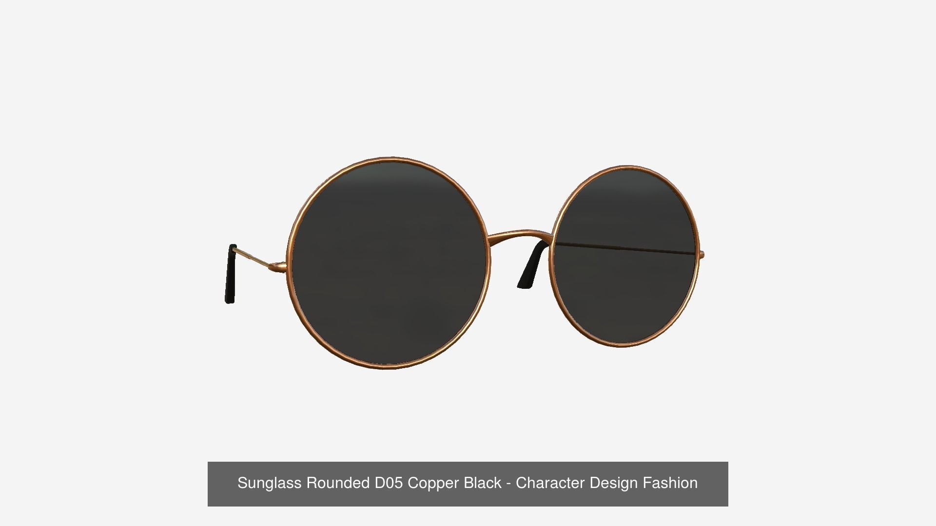 12 Sunglasses Rounded D Collection - Character Design Fashion _6