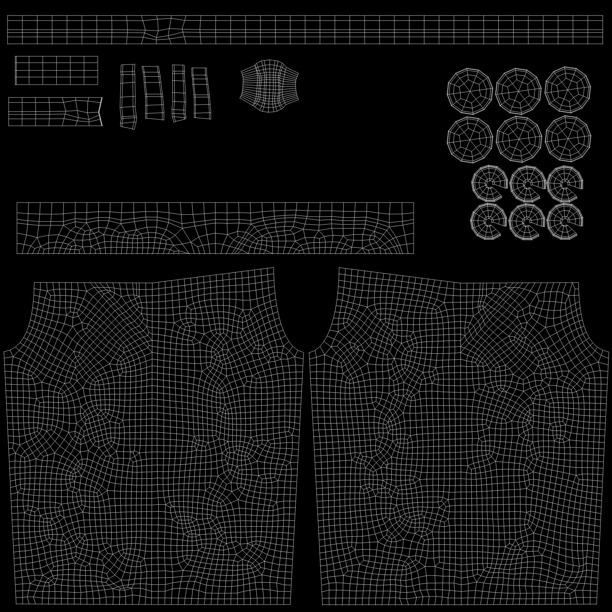 Boho Harem Pants Low-poly 3D model_13