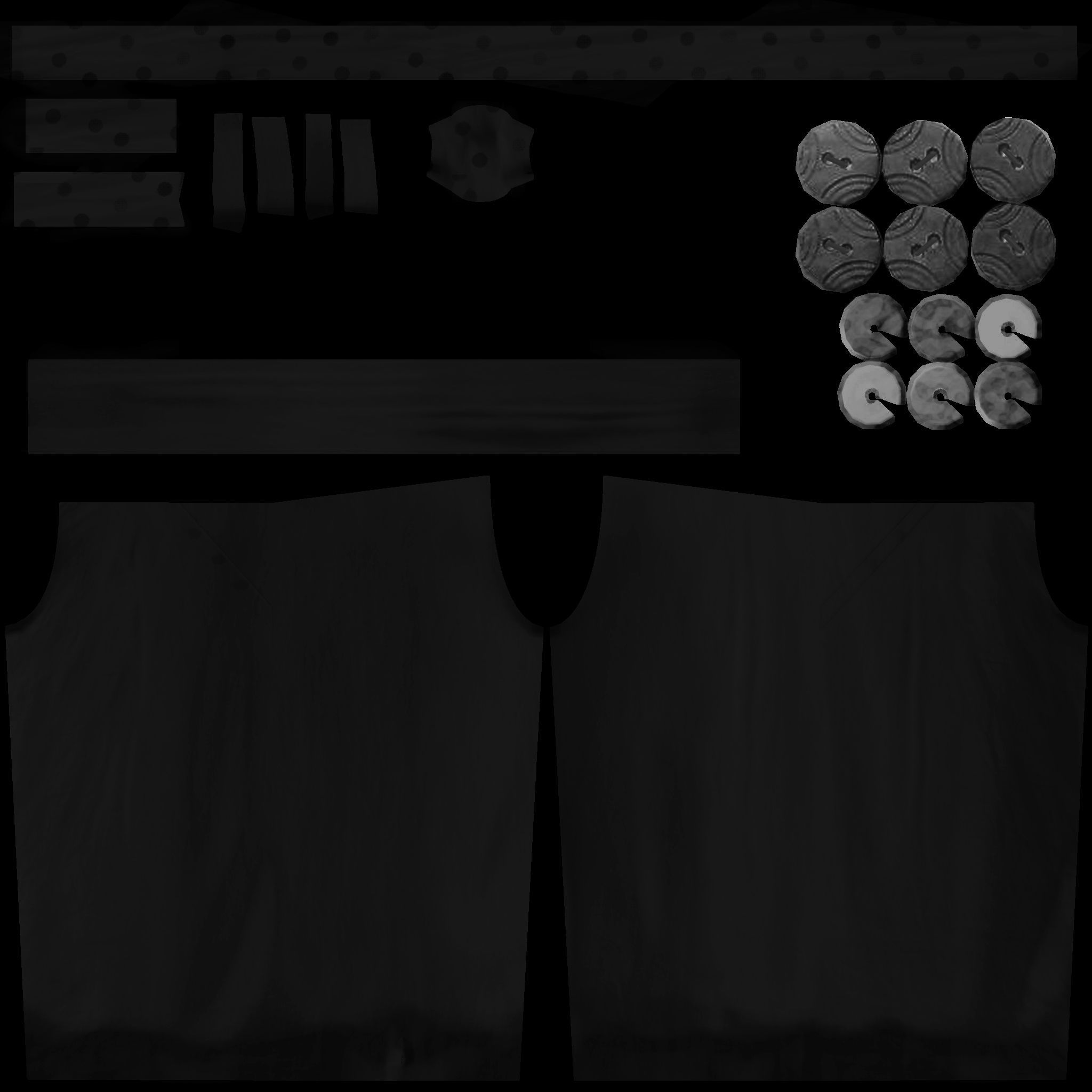 Boho Harem Pants Low-poly 3D model_11