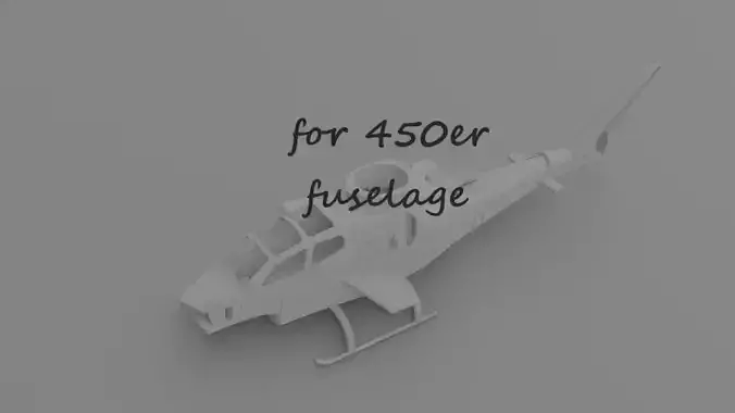 Cobra for 450 fuselage x220 y220 Z220 3D print model