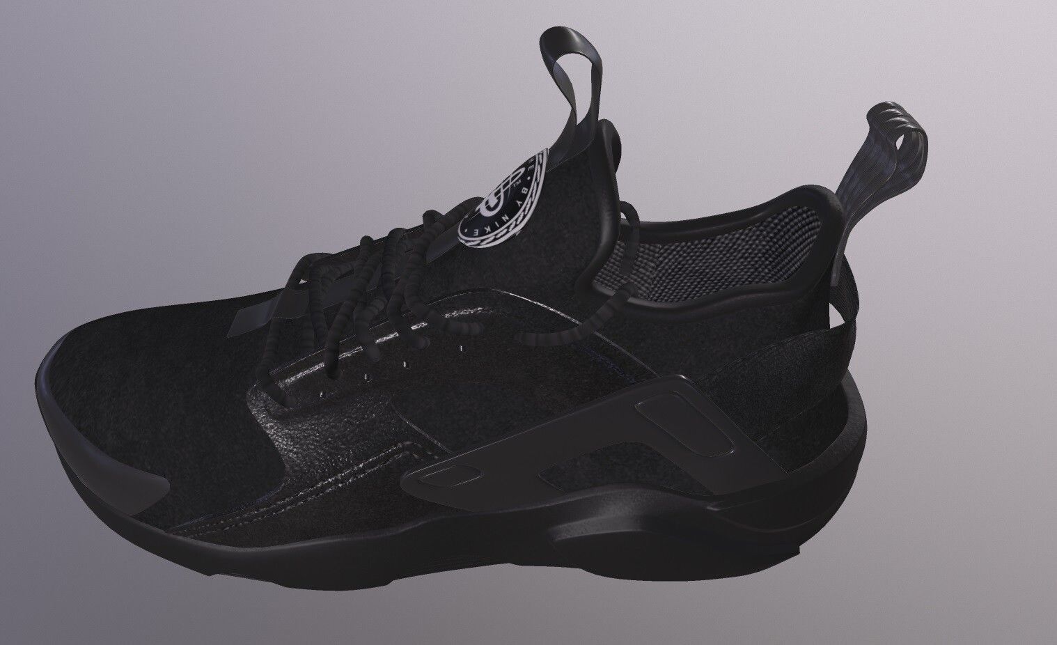 NIKE AIR HUARACHE SHOES PBR Low-poly 3D model_5