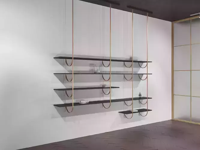 low-poly luxury shelf