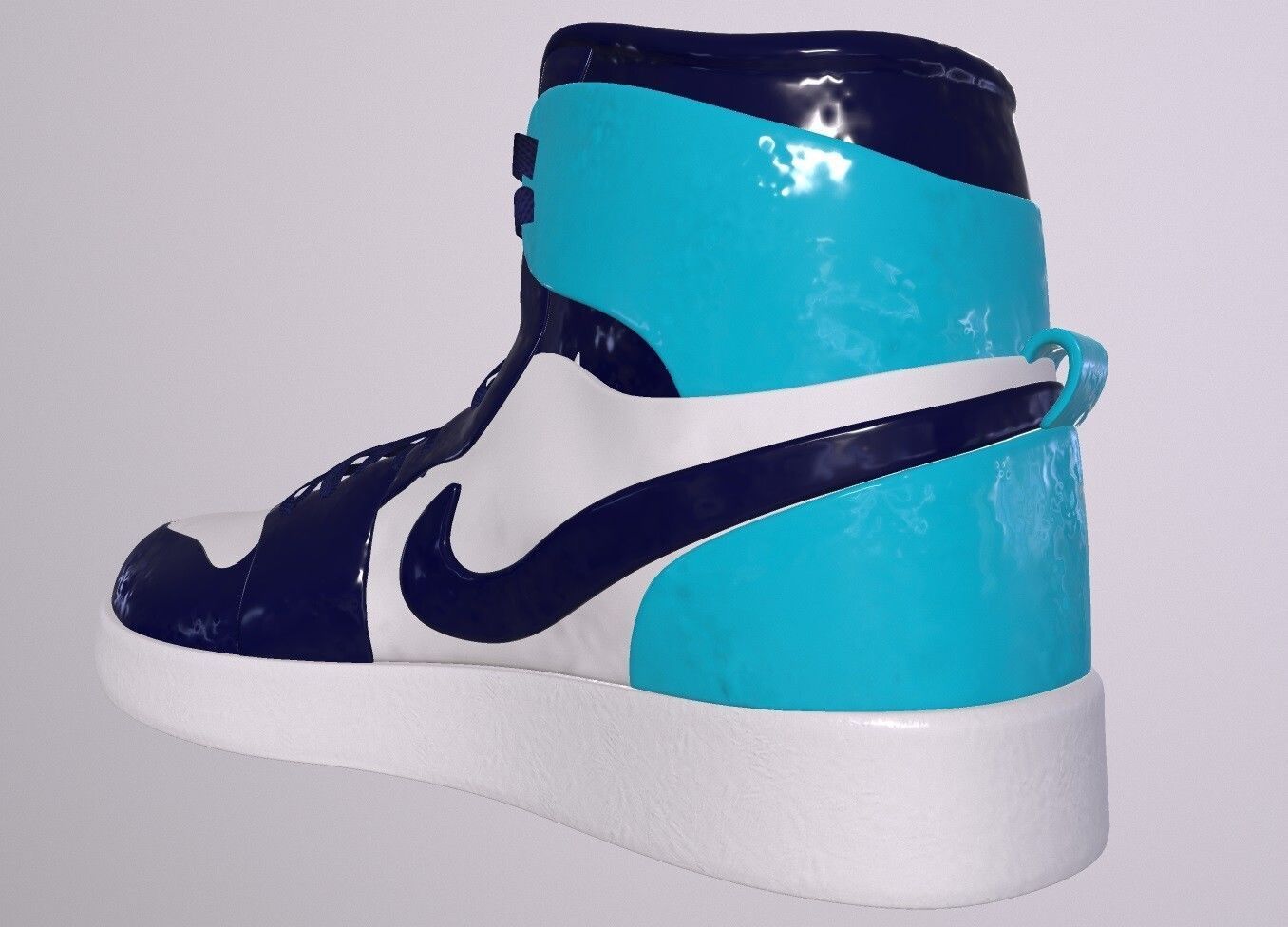 NIKE AIR JORDAN 1 SHOES PBR Low-poly 3D model_3