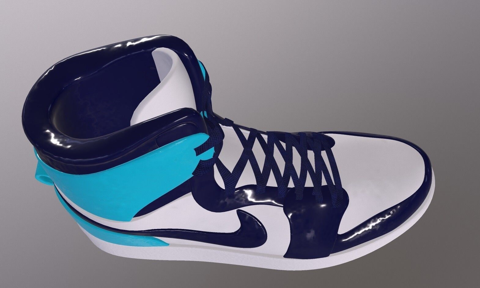 NIKE AIR JORDAN 1 SHOES PBR Low-poly 3D model_5