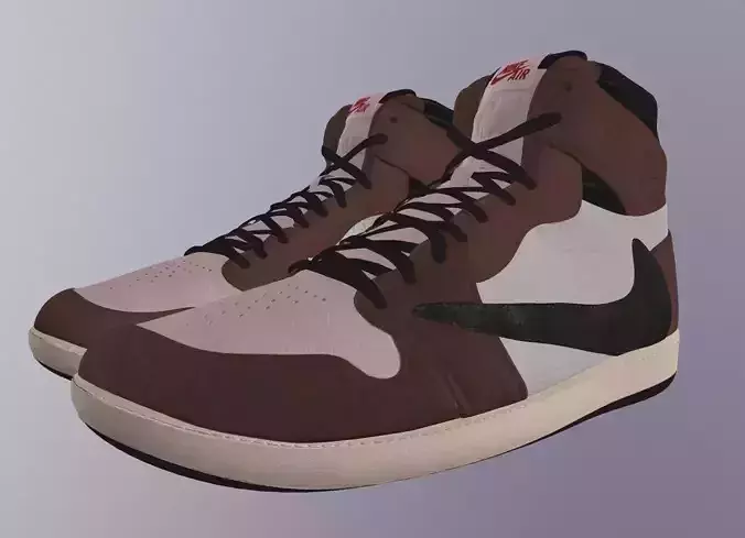 NIKE AIR JORDAN 1 TRAVIS SCOTT CACTUS JACK SHOES PBR