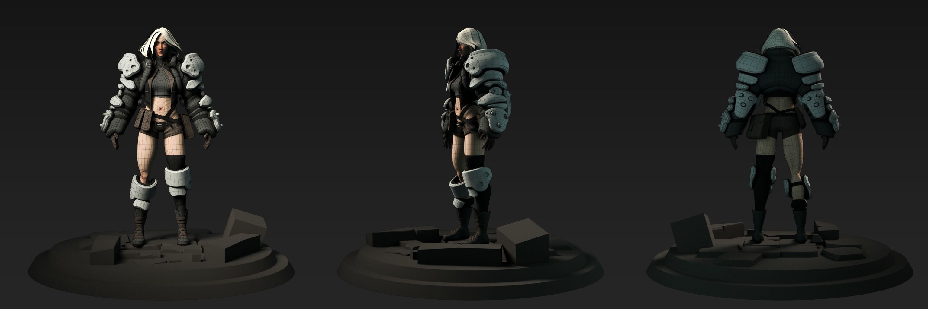 Nach Armored Arms 3D model_2