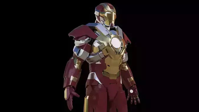 Iron Man Mark 17 HeartBreaker 3D model