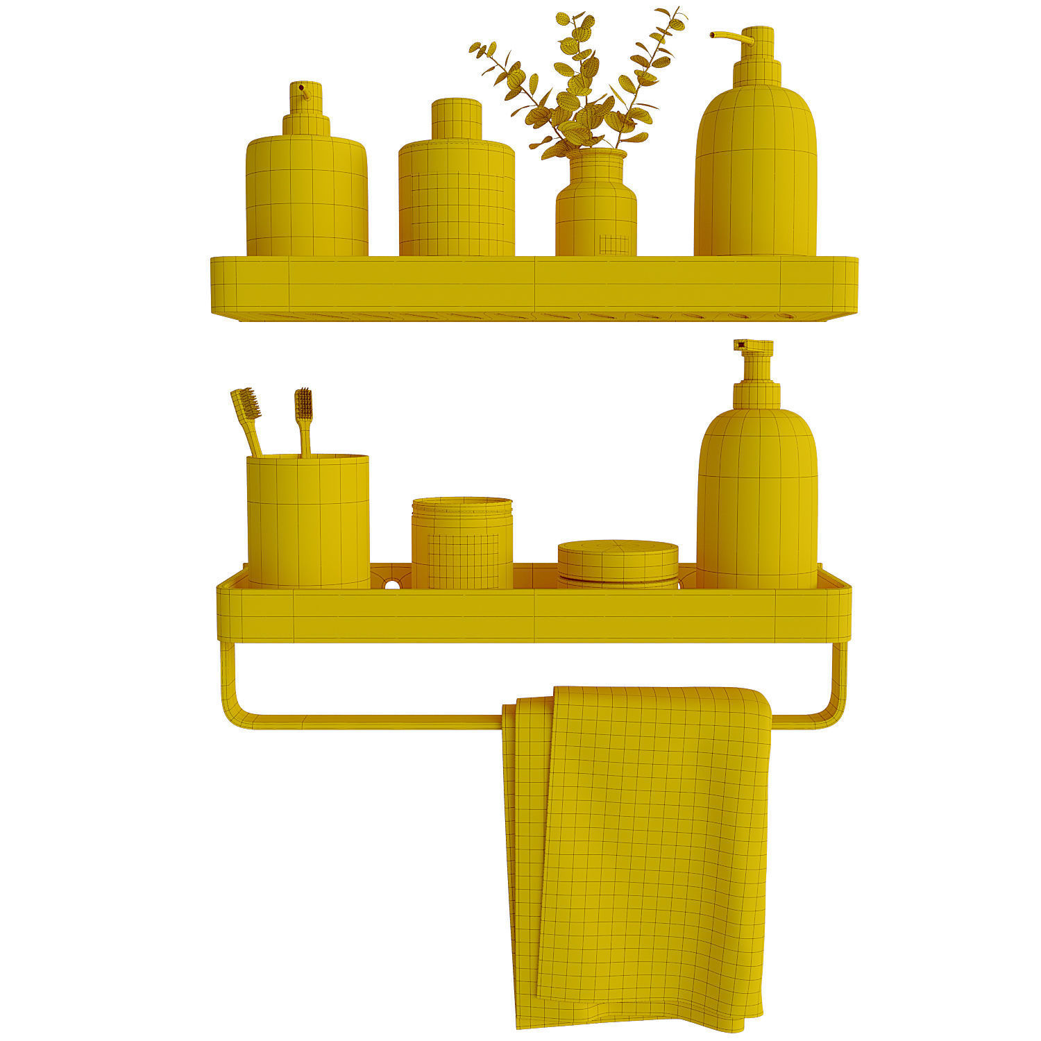 Decorative bathroom set 5 3D model_8