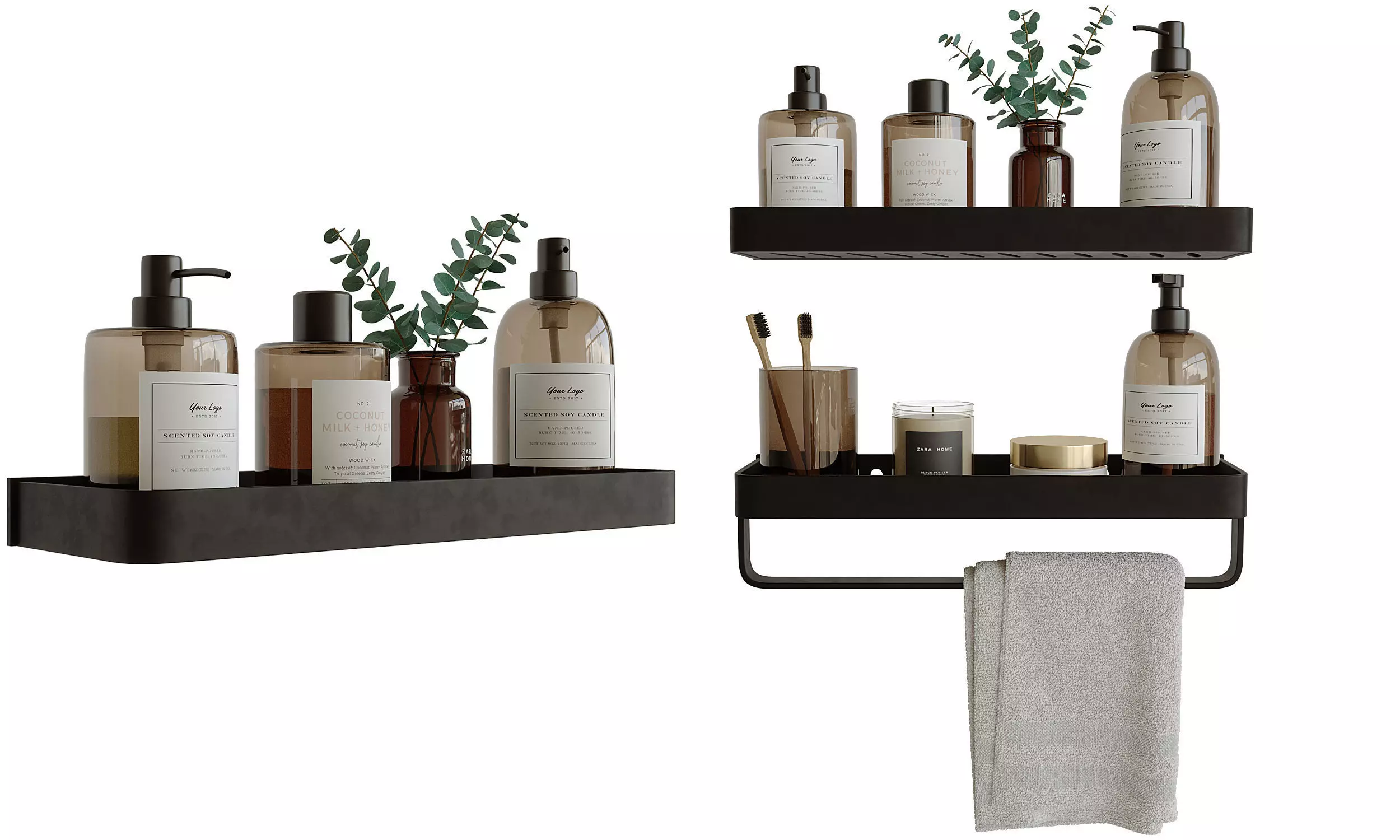 Decorative bathroom set 5 3D model_0