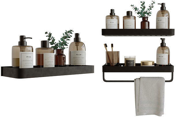 Decorative bathroom set 5 3D model