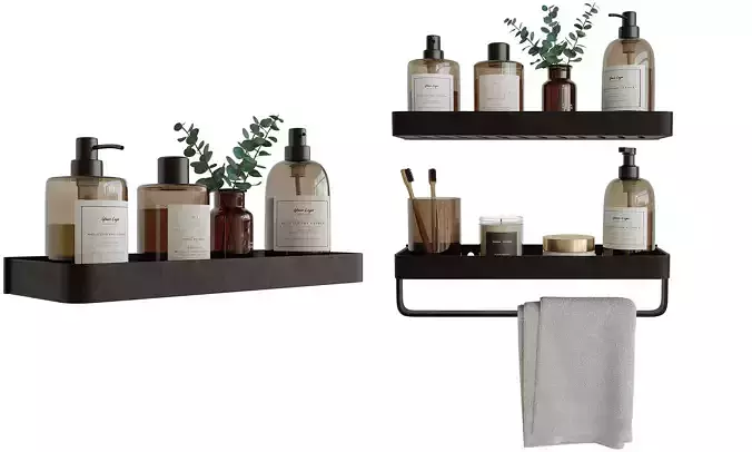 Decorative bathroom set 5 3D model