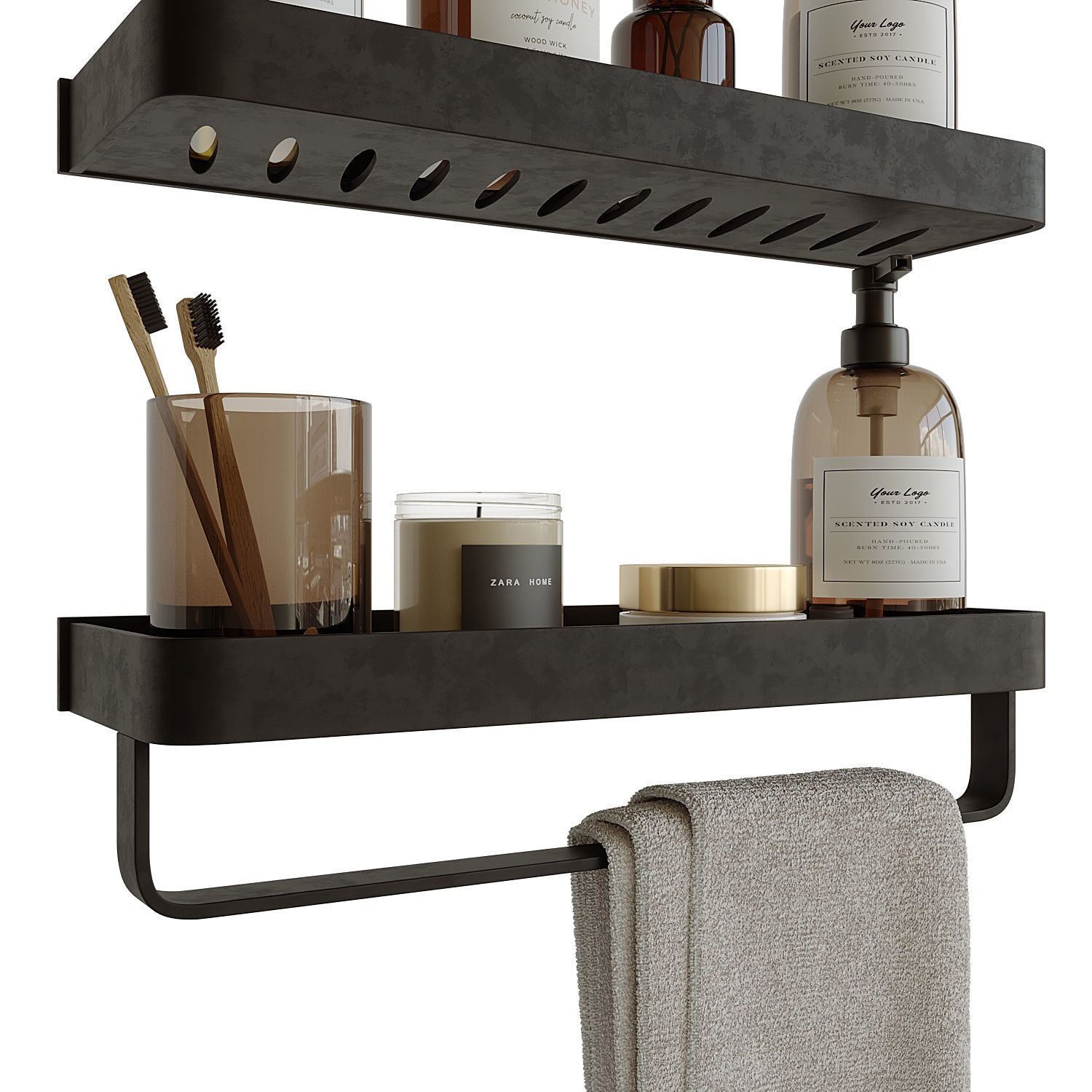 Decorative bathroom set 5 3D model_4