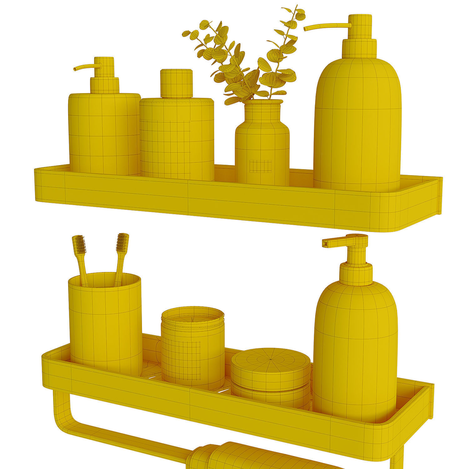 Decorative bathroom set 5 3D model_7