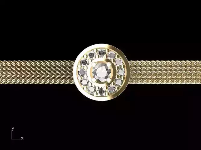 The intertwined bracelet stl verified  3D print model