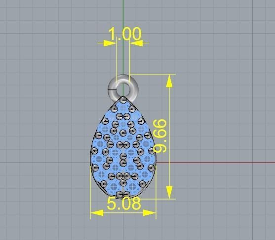 Pendant Model 1347 3D print model_4