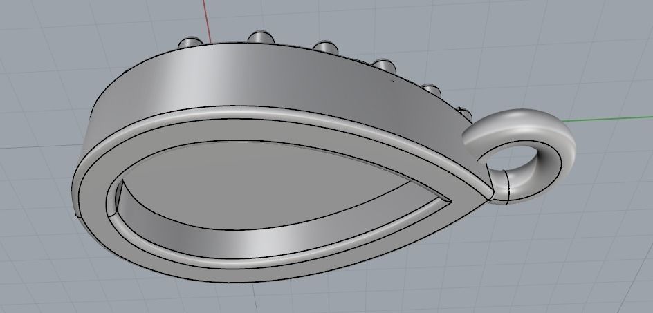 Pendant Model 1347 3D print model_8