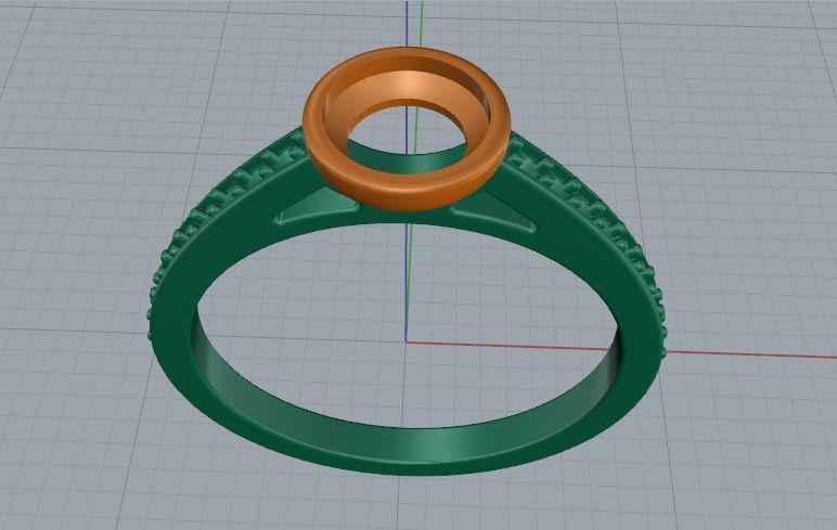 Soliter ring Model 1346 3D print model_5