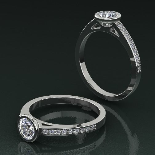 Soliter ring Model 1346 3D print model_1