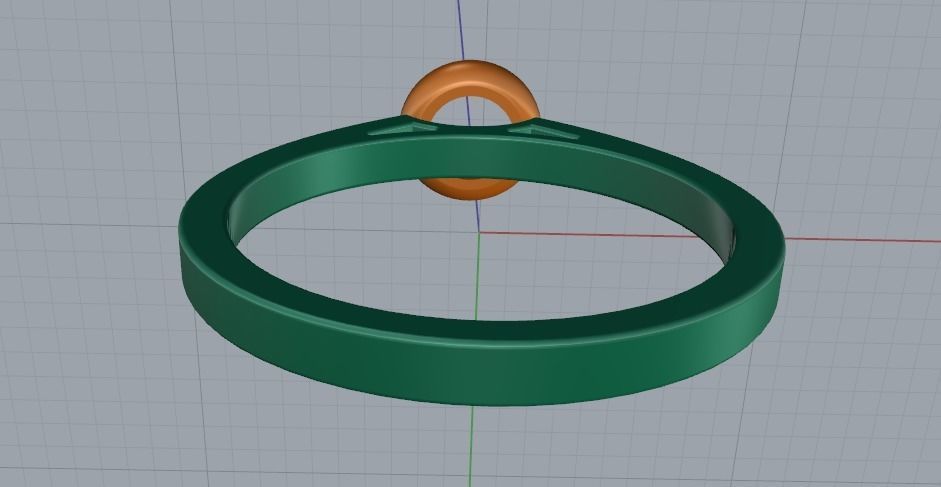 Soliter ring Model 1346 3D print model_7