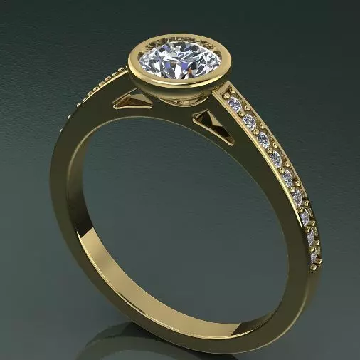 Soliter ring Model 1346 3D print model_0