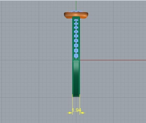 Soliter ring Model 1346 3D print model_4